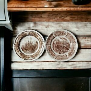 Staffordshire J Meakin USS Constitution Historical Scenes Chinese Export Comerot